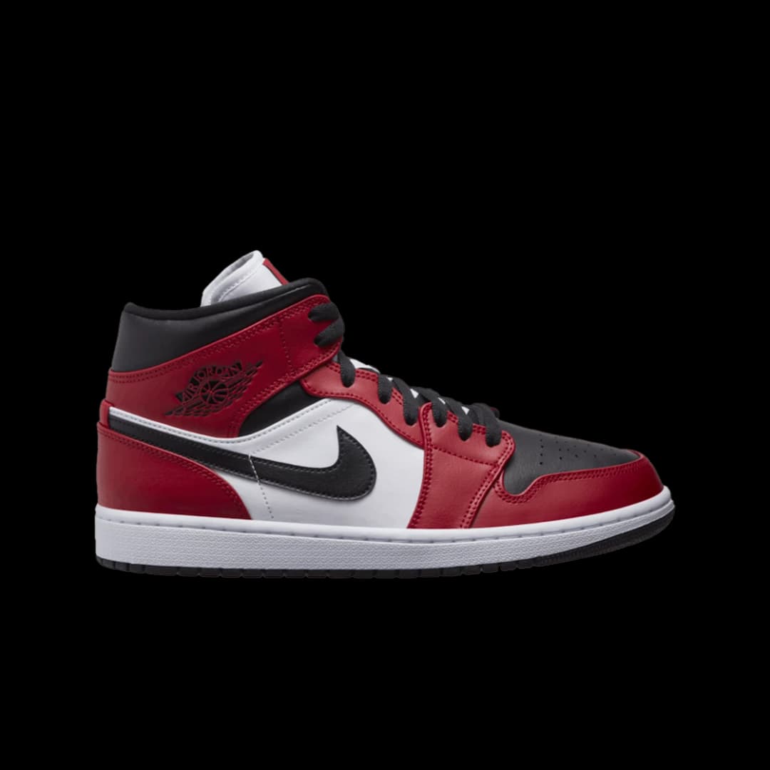 Jordan 1 Mid Chicago Black Toe